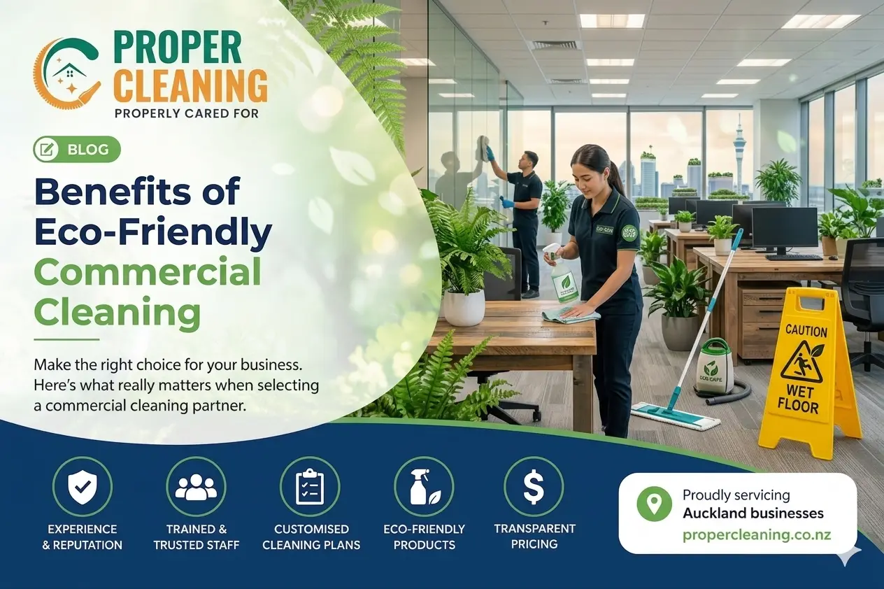 Benefits of Eco-Friendly Commercial Cleaning | Proper Cleaning